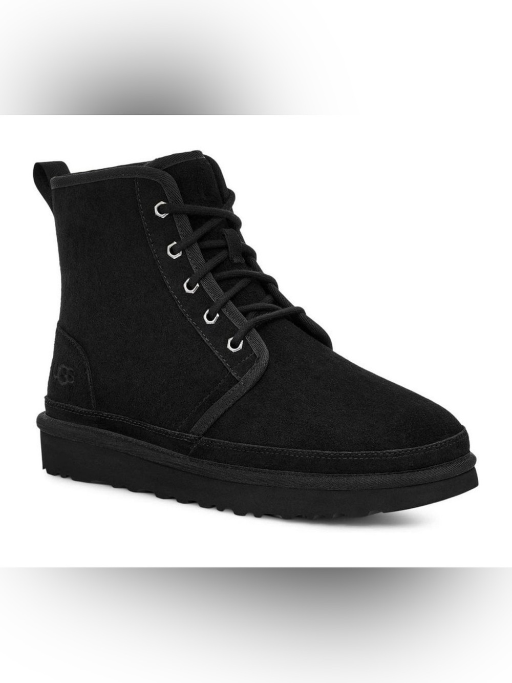 Womens Black Ugg, Suede, Lace-Up Chukka Boot- size 6